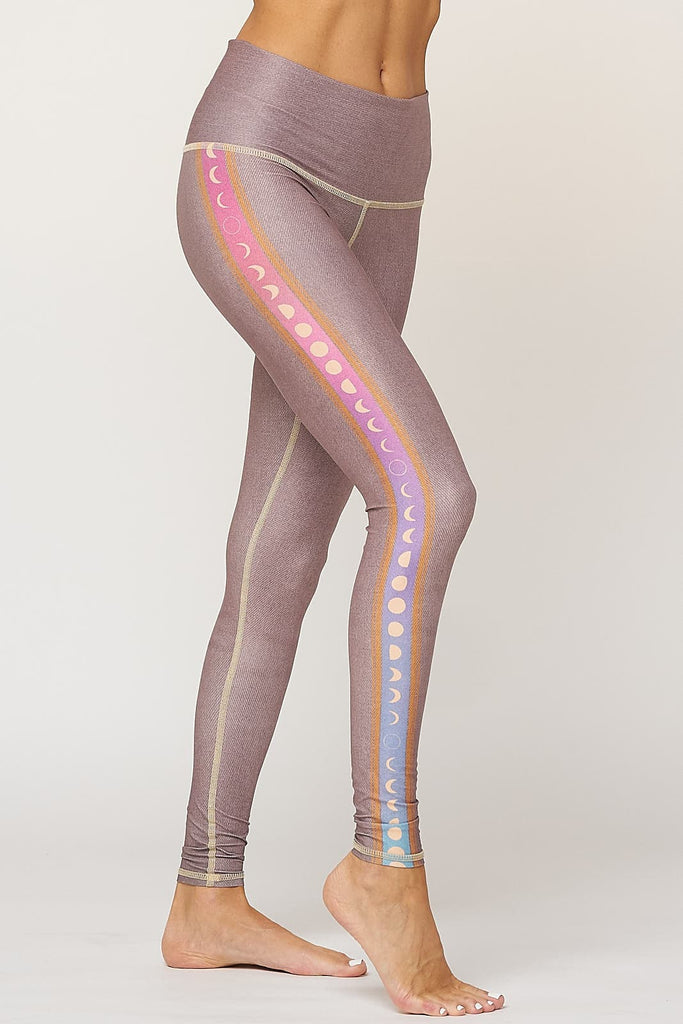 Ukulele Designer Yoga Leggings - purple — One Little Printshop